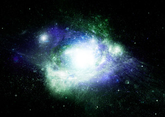 galaxy in a free space
