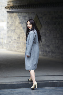 young asian woman posing