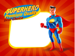 premium quality banner with hero