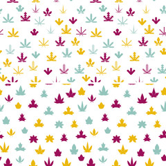 LEAFS PATTERN. COLORED VERSION