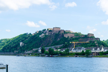Fototapeta na wymiar Festung Ehrenbreitstein in Koblenz bei Rhein