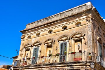 glimpse of the historic center of Tropea Italy