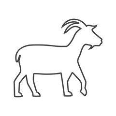 Fototapeta na wymiar Line Goat icon