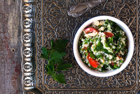 Food: Quinoa Tabbouleh salad
