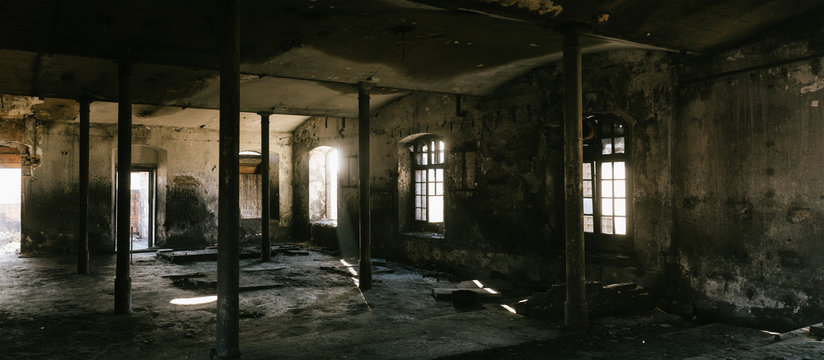 Interior of an abandoned factory