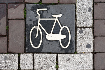 Kennzeichnung für Fahrradparkplätze