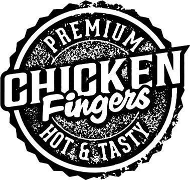 Premium Chicken Fingers Menu Stamp