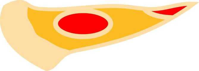 cool 1 stück seitlich logo italien liebe lieblingsessen stücke pizza rund groß comic cartoon clipart salami