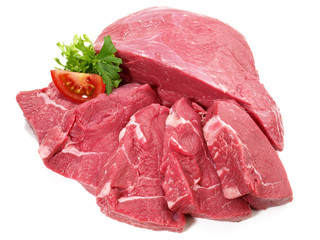 Rohe Rinderhüfte - Steaks