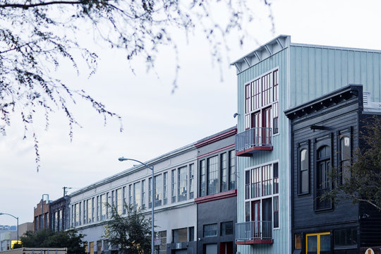 Row of Buildings at Dusk, San Francisco