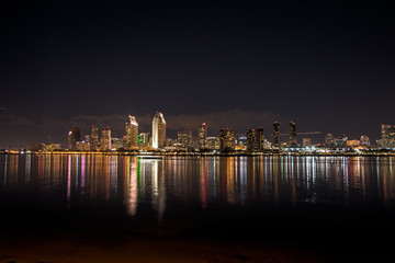 San Diego at night 