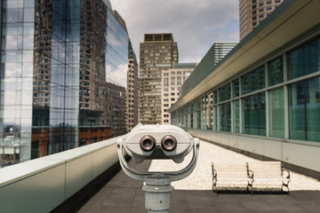 Binoculars in City
