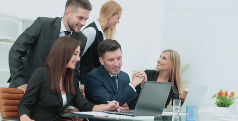 Successful busines team  in an modern office