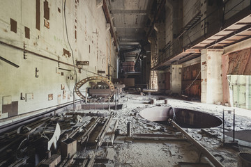 Fototapeta na wymiar Chernobyl Industry Hall