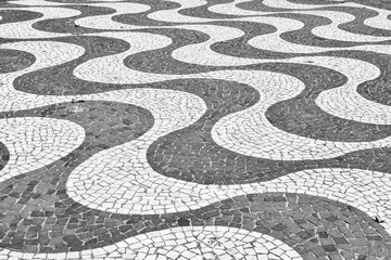 Famous Copacabana Beach sidewalk