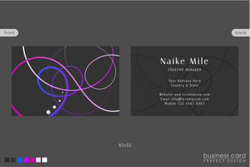 Business Card Template Creative Design