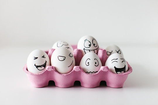 Egg Heads in the Carton