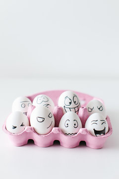 Egg Heads in the Carton