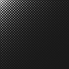 Abstract monochrome rounded square pattern background - vector graphic design from diagonal squares in varying sizes