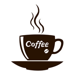 Obraz premium cup of coffee isolated.