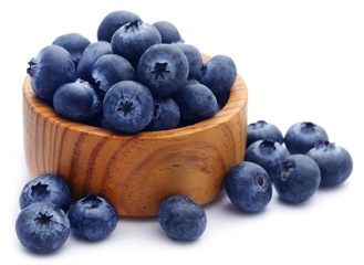 Group of fresh blueberries