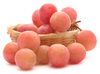 Organic red grapes