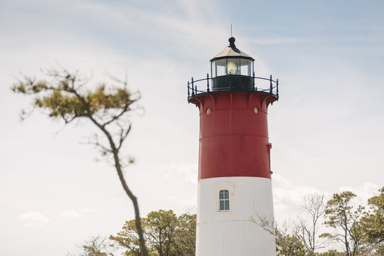 Nauset Light on Cape Cod Eastham, Massachusetts