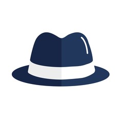 Flat mafia hat icon. Mafia symbol. Vector illustration.