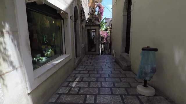 beautiful streets in taormina
