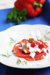 Salmon with sauce