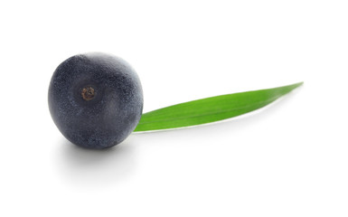 Fresh acai berry, isolated on white