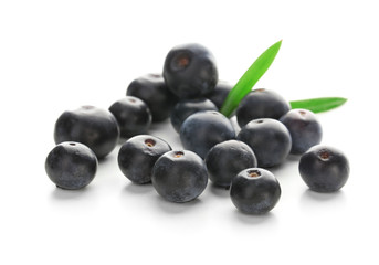 Fresh acai berries, isolated on white © Africa Studio