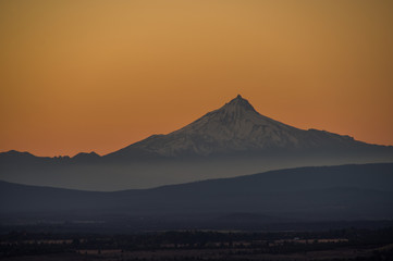 Sunset on mountain in Bend Oregon