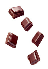 chocolate piece sweet food dessert falling