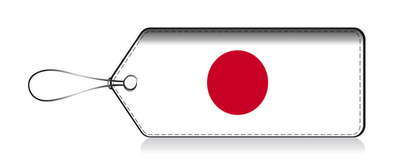 Japanes flag label, Made in Japan © VectorPart