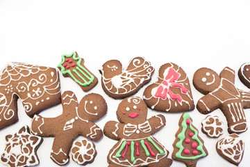 Gingerbread  Cookies with Copy Space