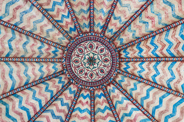 Circular decorative ornament. Mandala design.