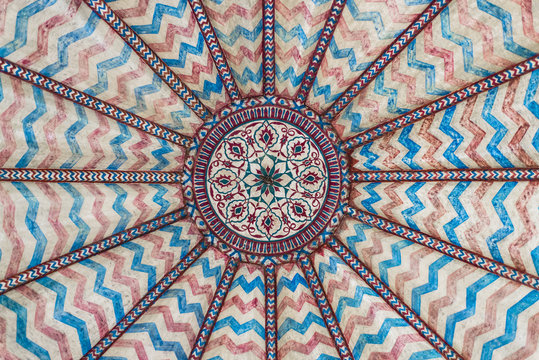 Circular decorative ornament. Mandala design.