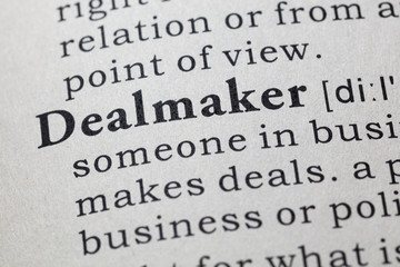 Obraz premium definition of dealmaker