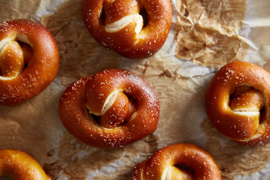 Homemade pretzels