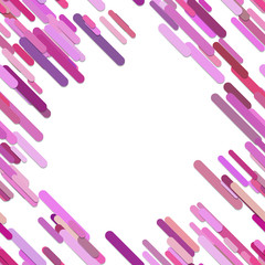 Colored chaotic rounded diagonal stripe pattern background - trendy vector graphic from pink colored lines with shadow effects