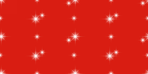 Fototapeta na wymiar Red vector background with small white snowflakes