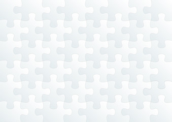 Horizontal white empty puzzle game background
