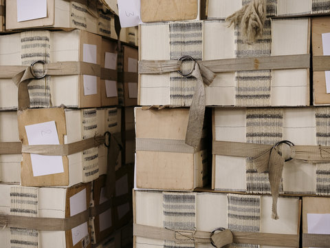 Book binding in the making