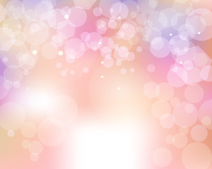 Abstract Feminine Bokeh of Lights Background Illustration