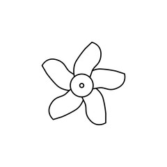abstract type of flowers Line Icon