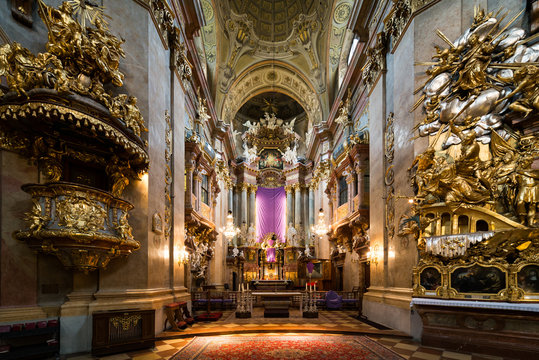Visiting St. Peter's Church in Vienna, Austria&rsquo;s capital