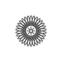 abstract type of flowers Line Icon