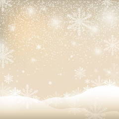 christmas snow and winter background vector illustration