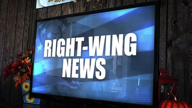 TV with ominious controversial news headline -  Right Wing News